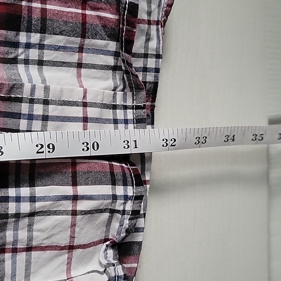 Mens Plaid Print Button Up Top - Picture 9 of 12